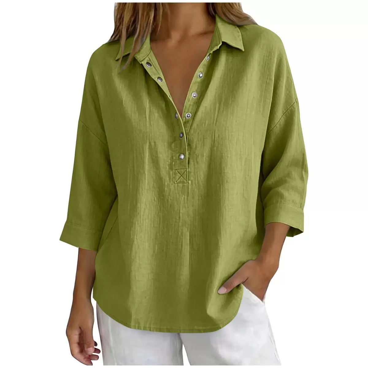 Everyday Linen Henley Shirt
