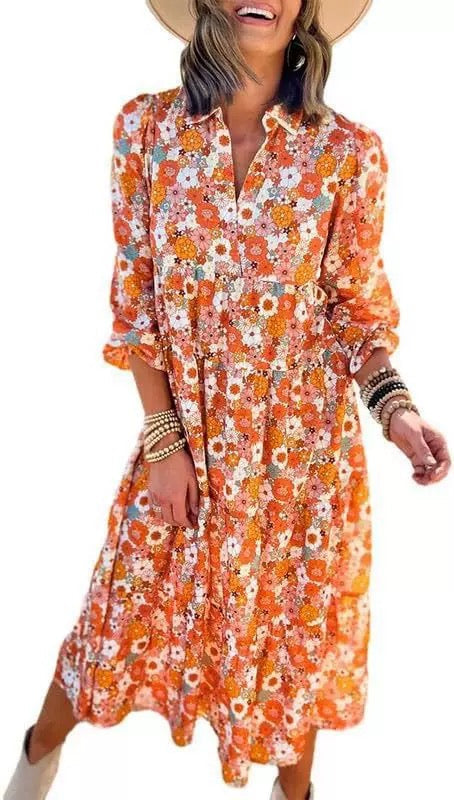 Everyday Comfort Boho Midi Dress