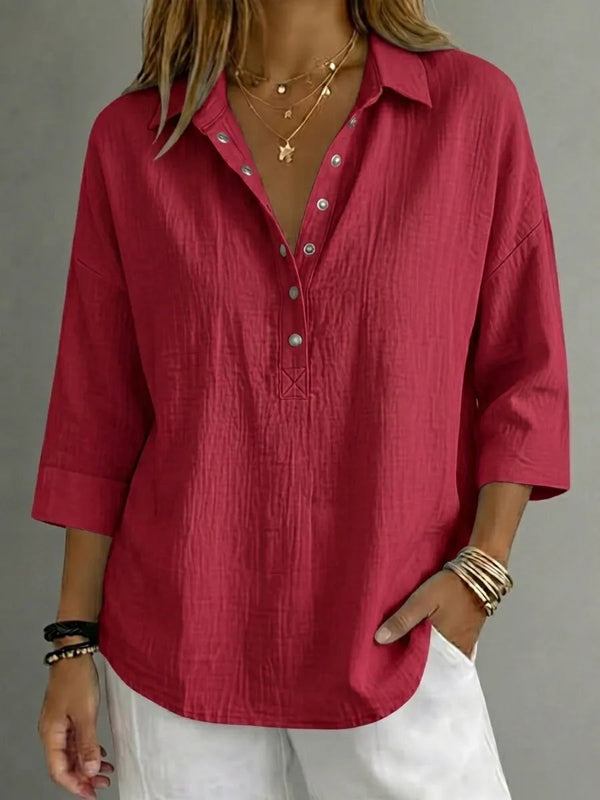 Everyday Linen Henley Shirt